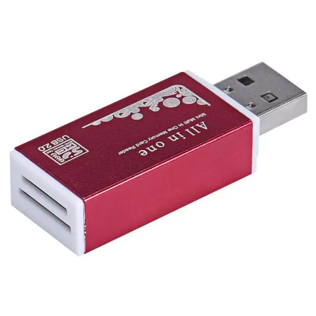 

USB 2.0 All-In-One Multi-Function Card Reader Red USB 2.0 All In 1 Multi Memory Card Reader laptop accessories