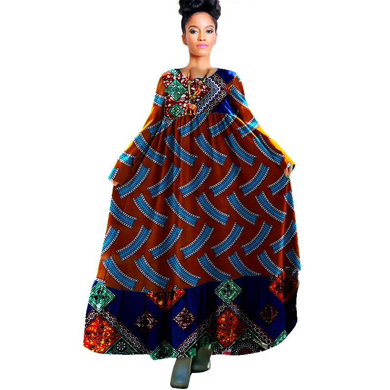 Brw в африканском стиле Одежда традиционная базенская Riche осеннее платье Boho style Robe Femme Макси платье женские Платья Туника Платья WY931 - Цвет: 13