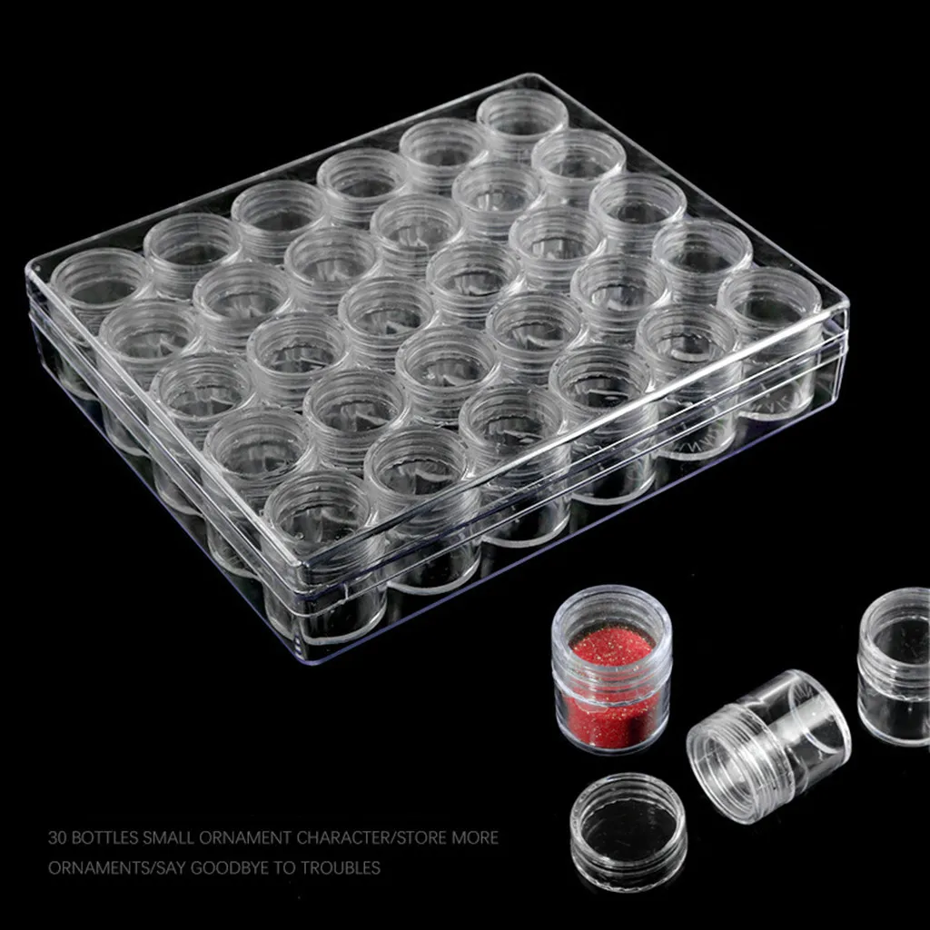 1 шт. 30 сетки пластиковый ящик для хранения ювелирных изделий из бисера