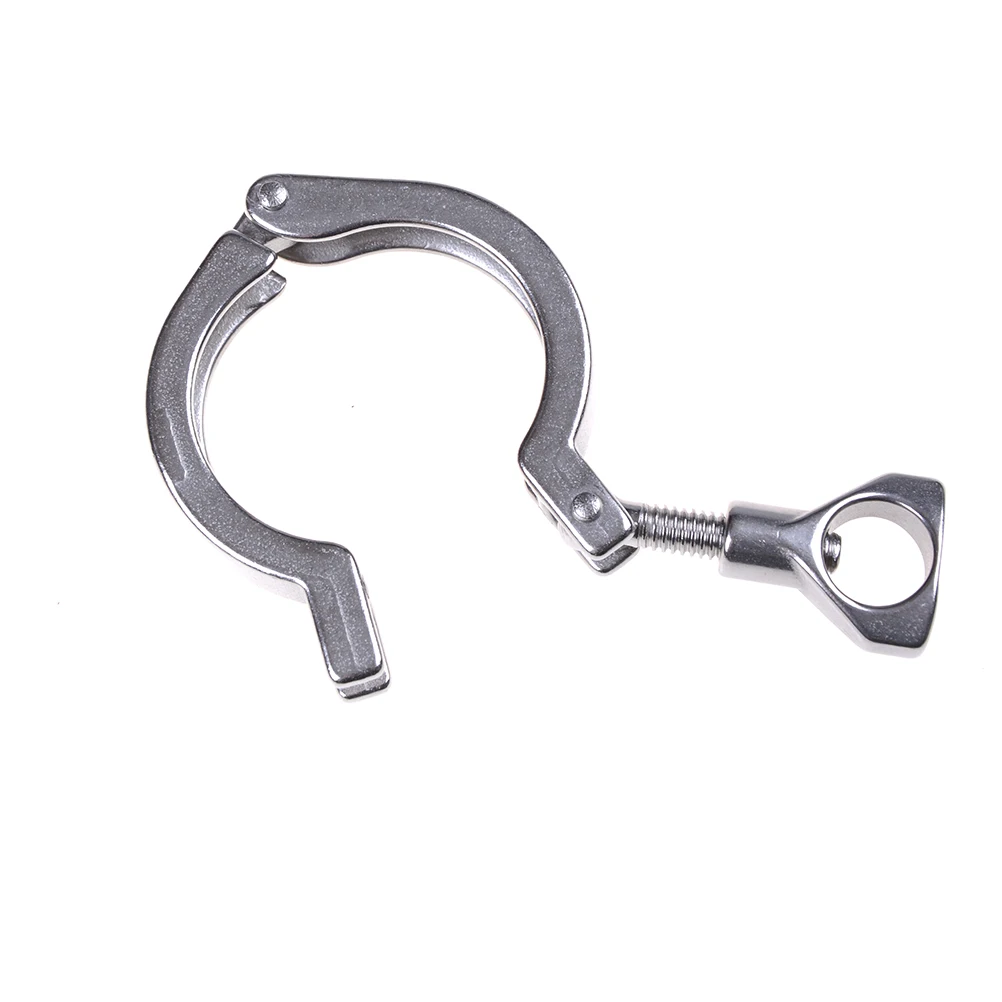 

ZLinKJ 1PCS High Quality 1.5" Heavy Duty Sanitary Clamp 304 Stainless Steel Tri Clover Sanitary Fitting for home Brewing
