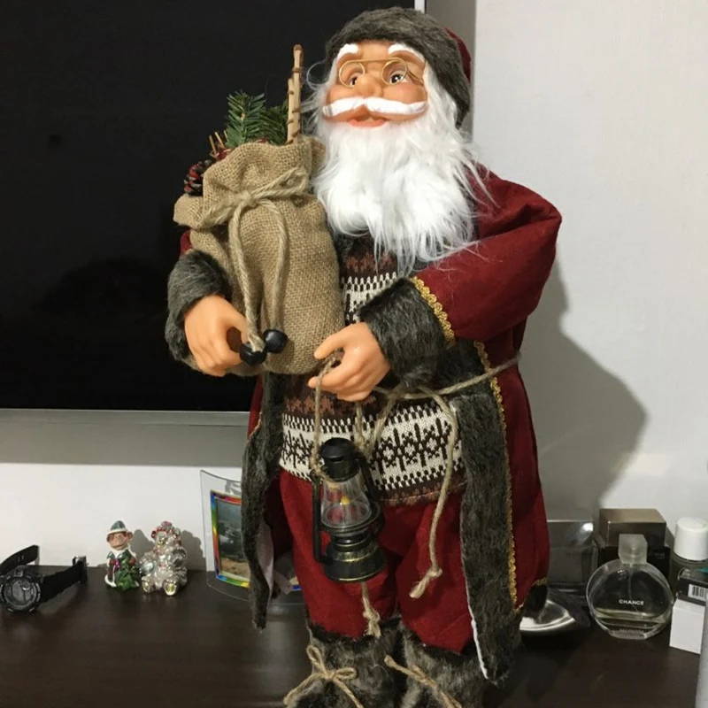 

Christmas Decorations for Home 60CM Big Santa Claus Doll Children Xmas New Year Gift Christmas Tree Decor Party Supplies