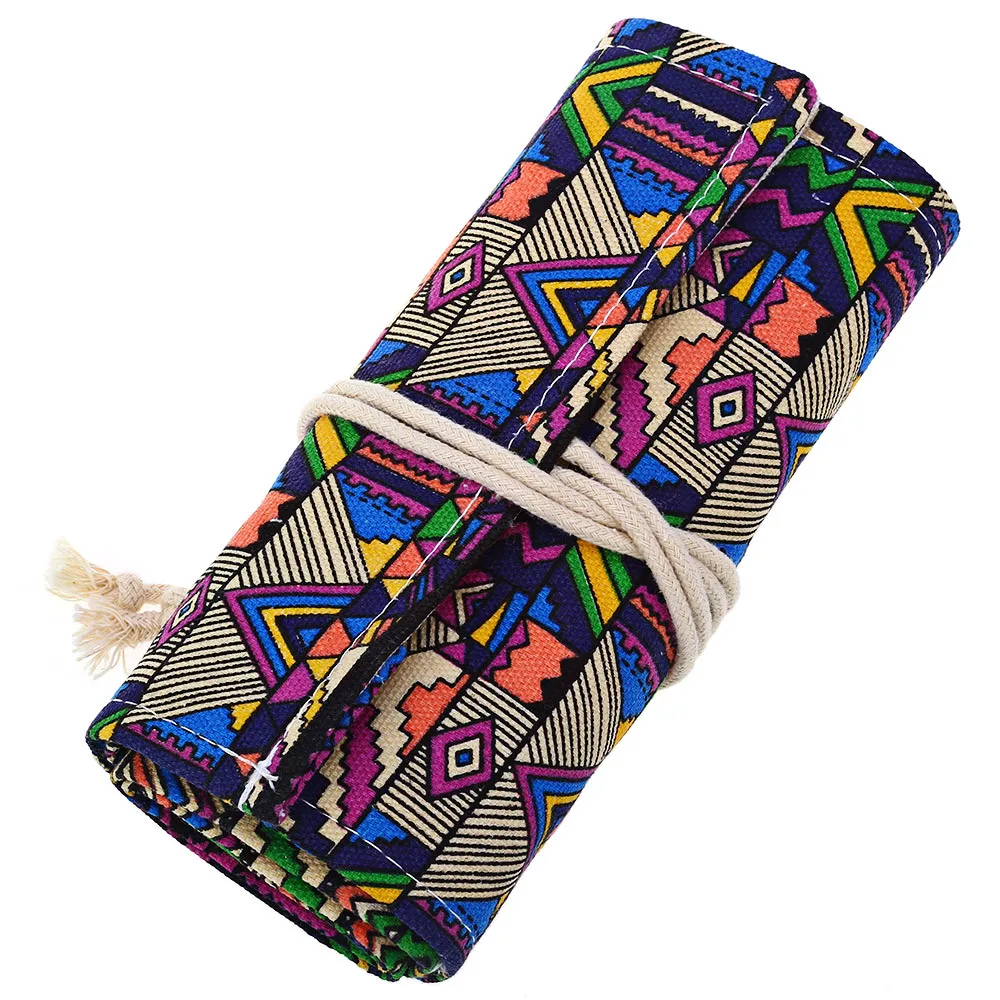 Новинка хит продаж 36/48/72 отверстий чехол для карандашей свернутый в рулон