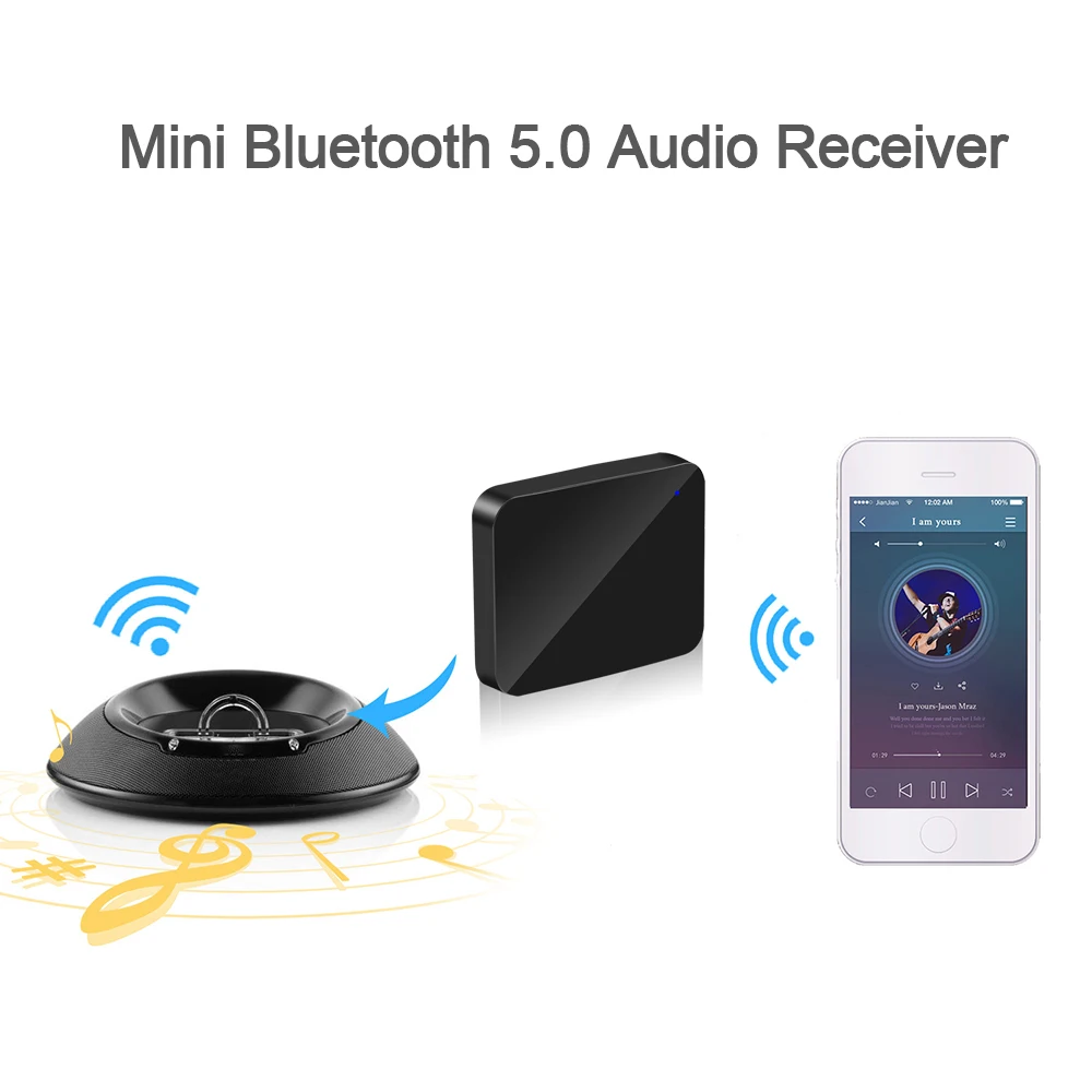 Мини-ресивер A2DP с Bluetooth 5 0 музыкальный ресивер 30-контактным беспроводным