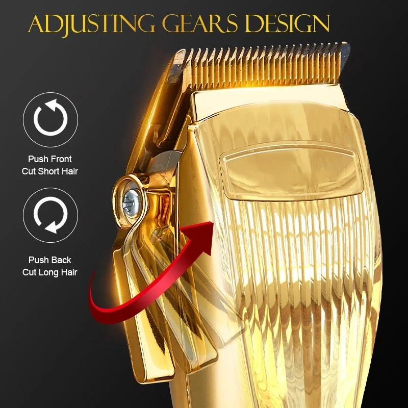 Аккумуляторная машинка для стрижки волос металл Парикмахерская 2500 мА/ч 5H салон