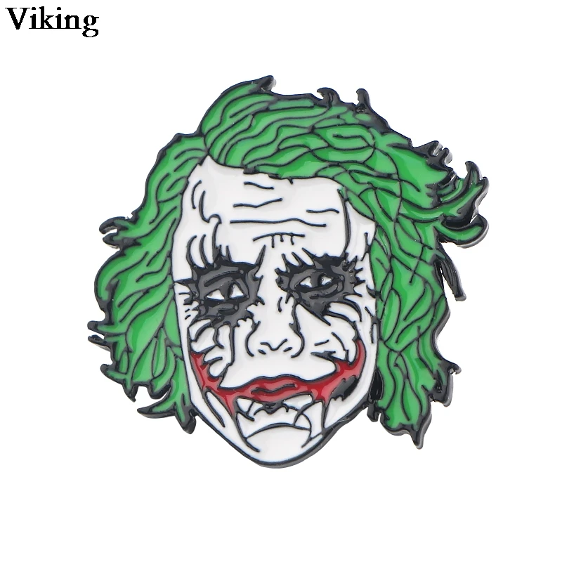 Ужасные значки металлические броши в виде клоуна значок на куртку рюкзак шпильки