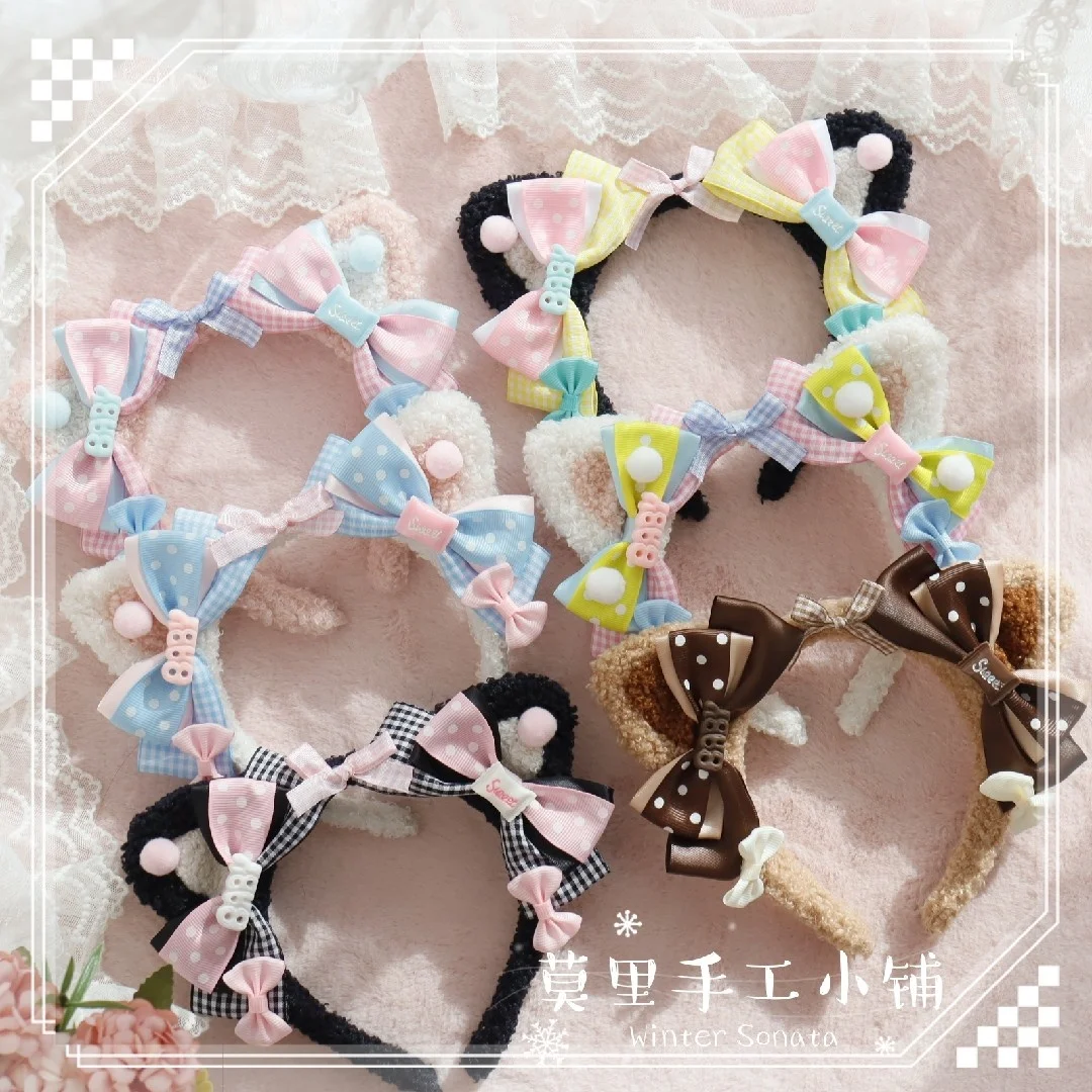 

Handmade Lolita Headdress Cat Ear Element Headband KC Cute Headdress Sweet