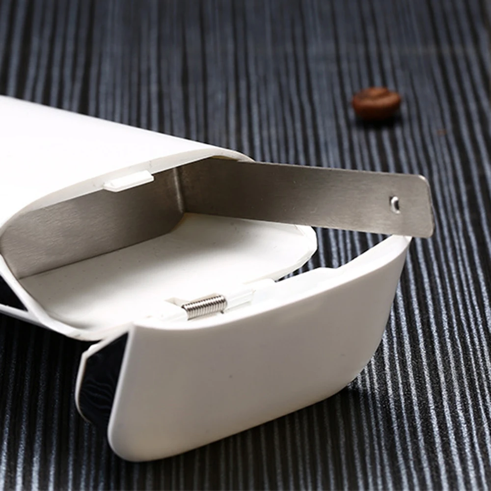 Новый черный и белый металлический креативный Автоматический чехол для сигарет