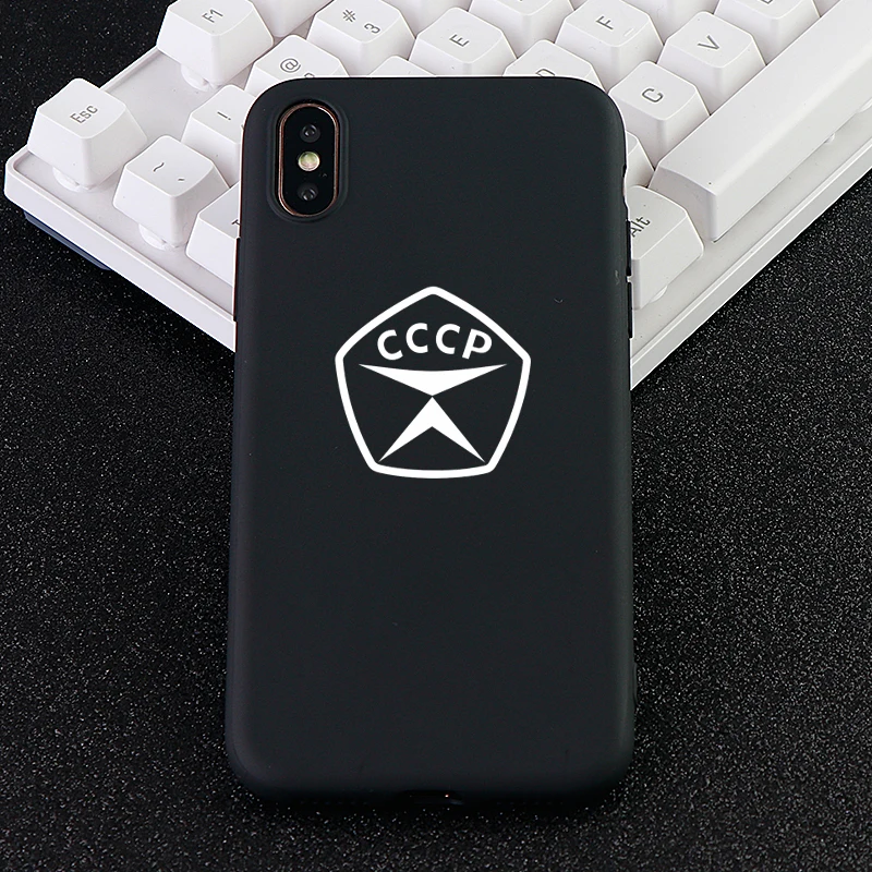 Russia Style Cell Phone Cases for iPhone 11 Pro 6s 7 8 Pluls X XS MAX XR Case CCCP Soft Silicone Fitted Back Covers Accessories |