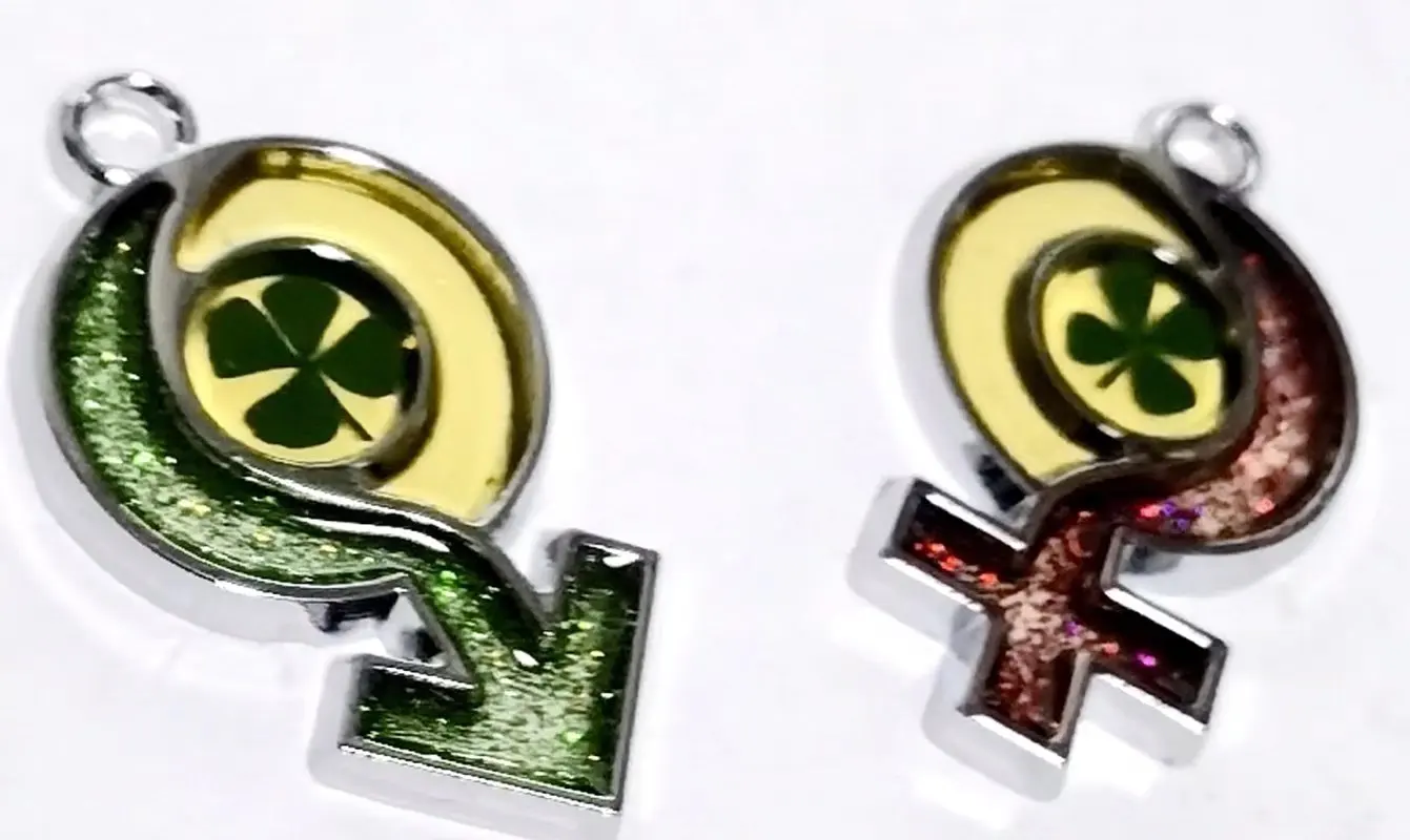 

12 pcs fashion pendant real four leaf clover lover design vogue jewelry