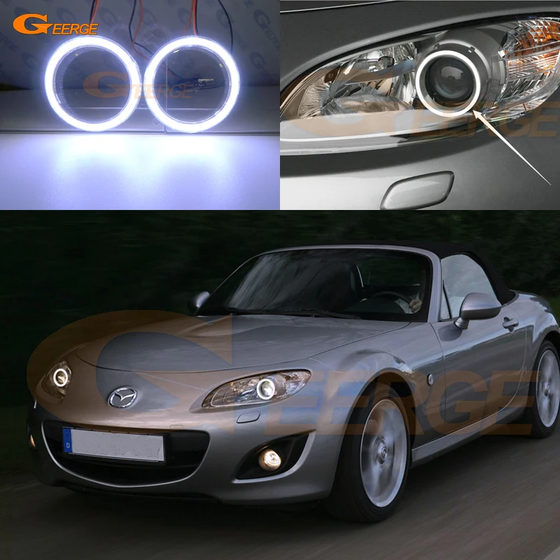 Для MAZDA MX5 MX 5 MIATA 2009 2010 2011 2012 2013 2014 Отличный DRL ультра яркий COB комплект светодиодов
