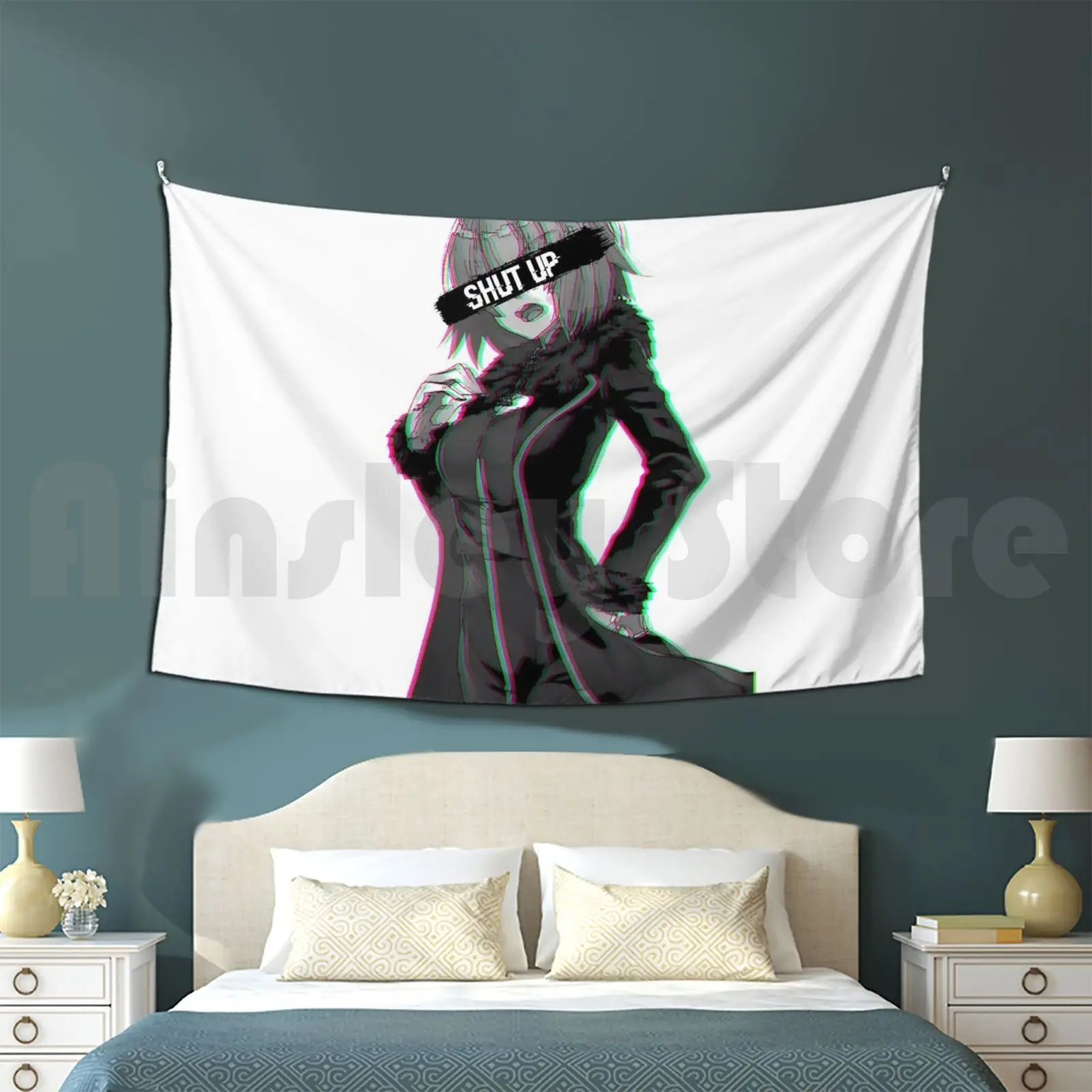 Фото Jalter Fate Waifu гобелен гостиная спальня Jalter Fate Waifu аниме застежка №1