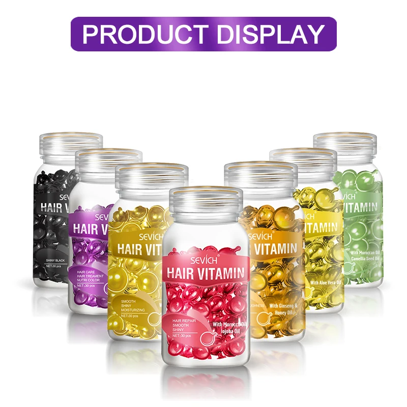 Лидер продаж новинка 30 шт. витаминный Кератиновый комплекс для волос в капсулах
