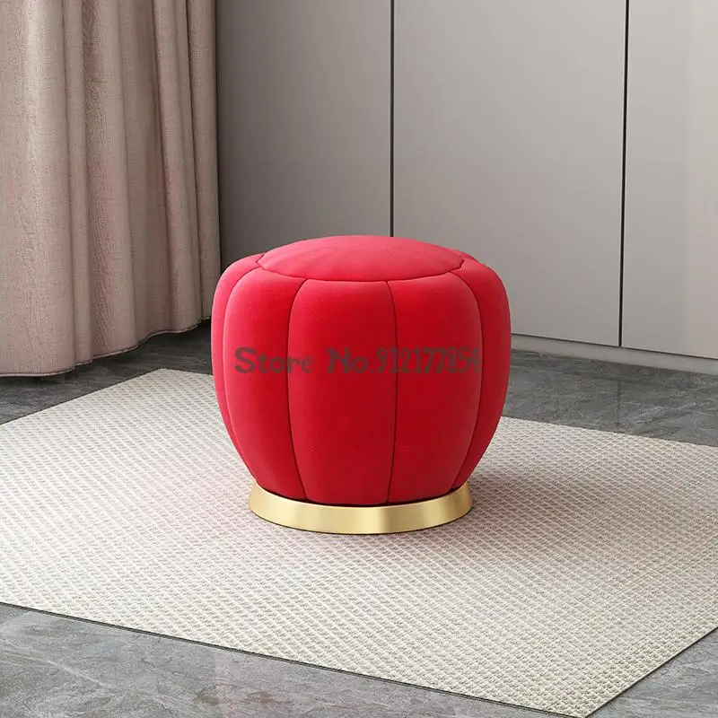 Современный и простой сетчатый красный туалетный стул для макияжа роскошный