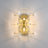 deyidn nordic glass wall lamp round bubble creative wall light bedside sconces lamp for study living room bedroom balcony light