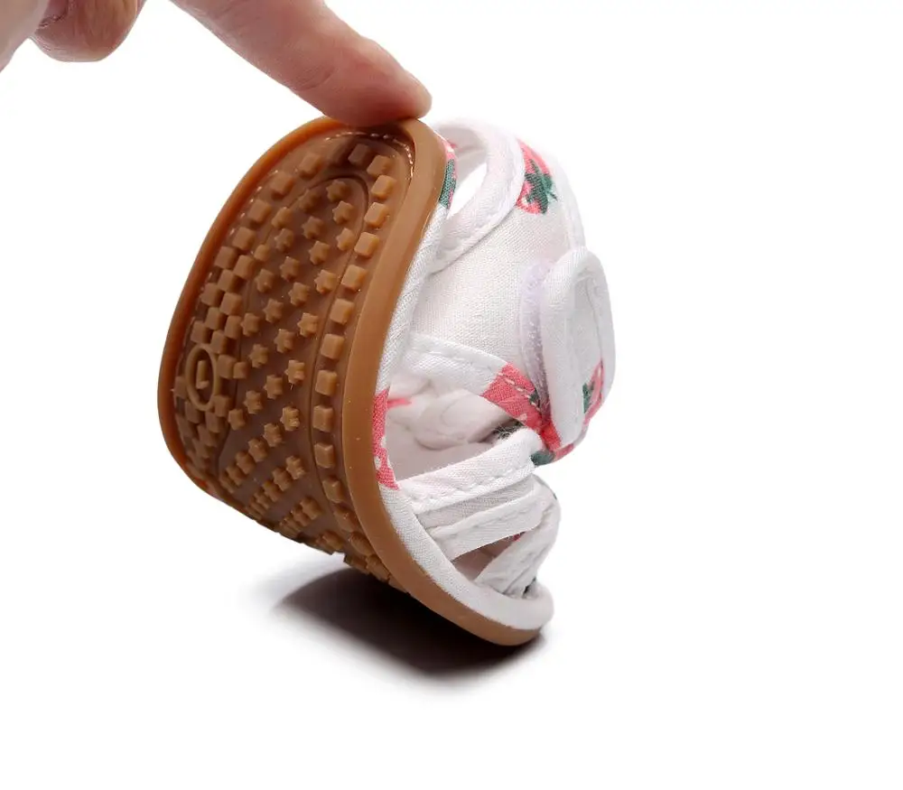 

New Fashion Baby Girl Boy Rubber Sole Cartoon cherry strawberry Anti-slip Casual Shoes Cotton Toddler Shoes Cute Summer Hot
