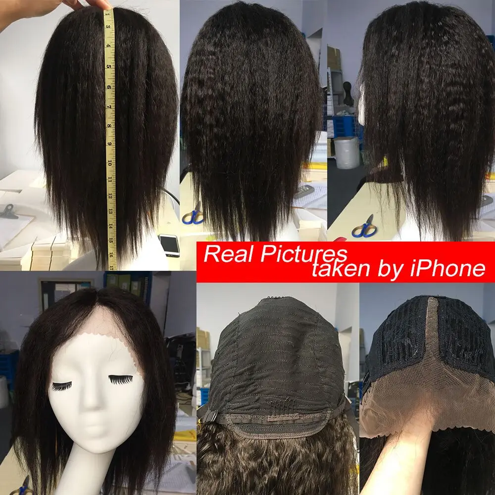 Яки прямые перуанские кружевные человеческие волосы парики для женщин remy парик с