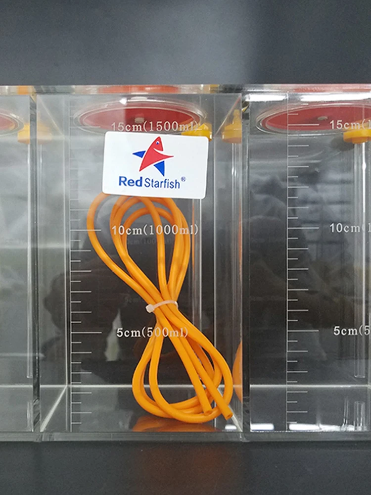 

Red Starfish Dosing Pump Scale Liquid Storage Bucket With Scale 1.5L/2.5L/4.5L Liters High Quality Acrylic made Reef