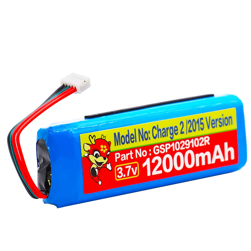 Аккумулятор GSP1029102R для JBL Charge 2 Plus 12000 мАч 3 версии 2015 P763098|Аккумуляторы мобильных