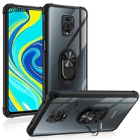 for xiaomi redmi note 9s 9 pro max hard pc transparent with stand ring protective back cover case for xiaomi redmi note 8 pro 8a