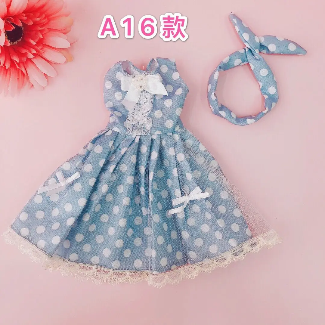 BJD Doll Clothes Girl Dress fits to 30cm 1/6 BJD SD 13 doll Scarf Sling Floral Skirt t-shirt Jeans For Girls Gift images - 6