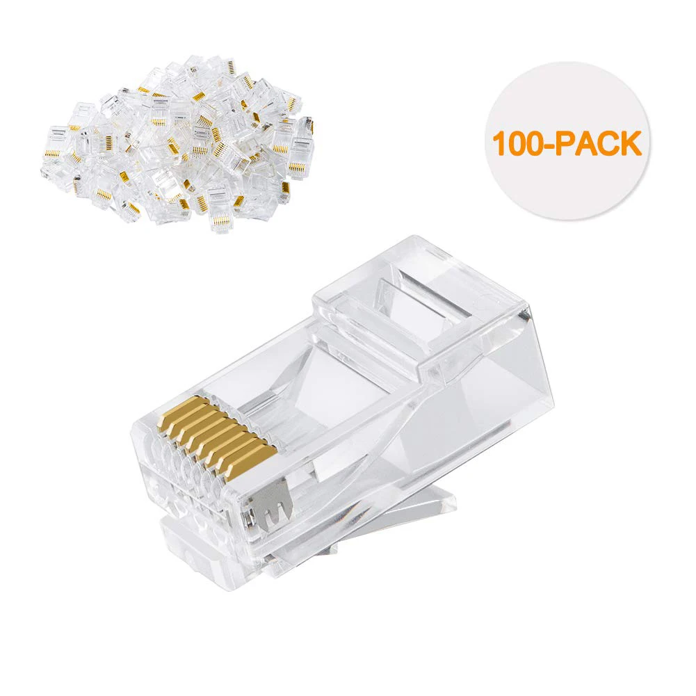 

Data Cable Stripper Clamp Plier Utp Cable Tester Network Repair Tool Kit with 100pcs Connector Plug RJ45 RJ11 RJ12 CAT5 CAT5e