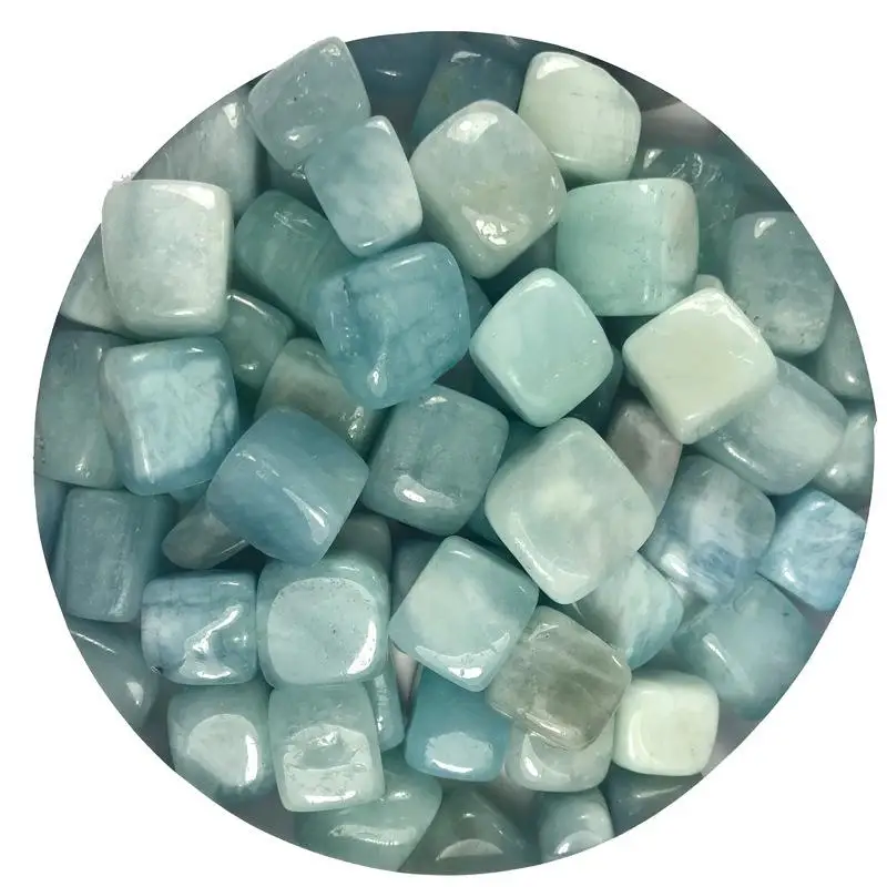 

200g natural aquamarine rough stone crystal gravel ornaments fish tank decoration energy spiritual decor