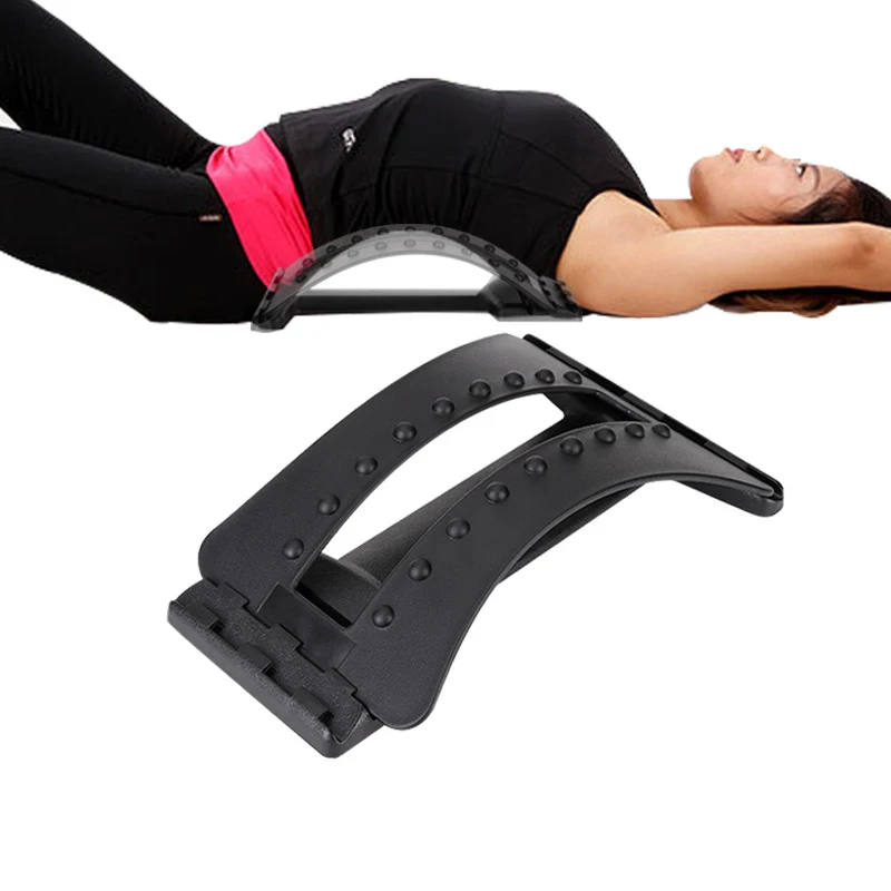 

Back Massager Stretcher Magnetic Therapy Neck Stretch Tool Massage Cervical Lumbar Spine Support Corrector Relaxation PainRelief