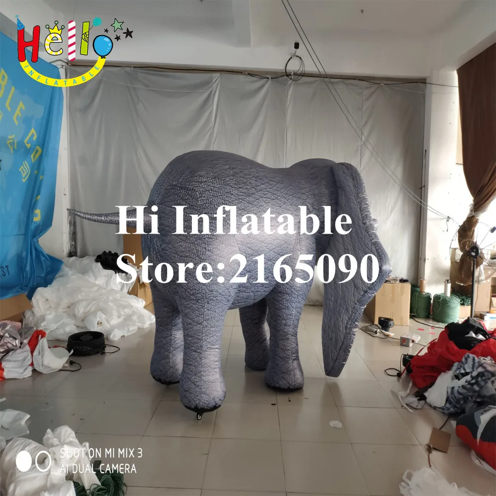 3 m long inflatable moving elephant cartoon animal mascot | Дом и сад