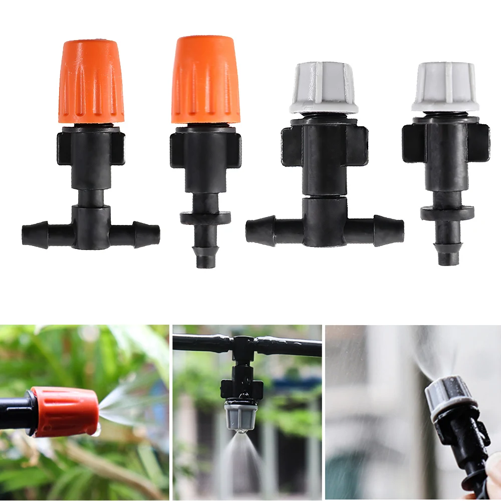 

10/30/50pcs Garden Irrigation Sprinklers Drip Watering Sprayer Automatic Watering Misting Nozzles Adjustable Dropper Devices