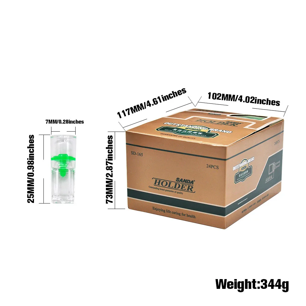 Одноразовый пластиковый фильтр для сигарет 7 мм стандартный размер держатель фильтрации сигарет|Трубки и