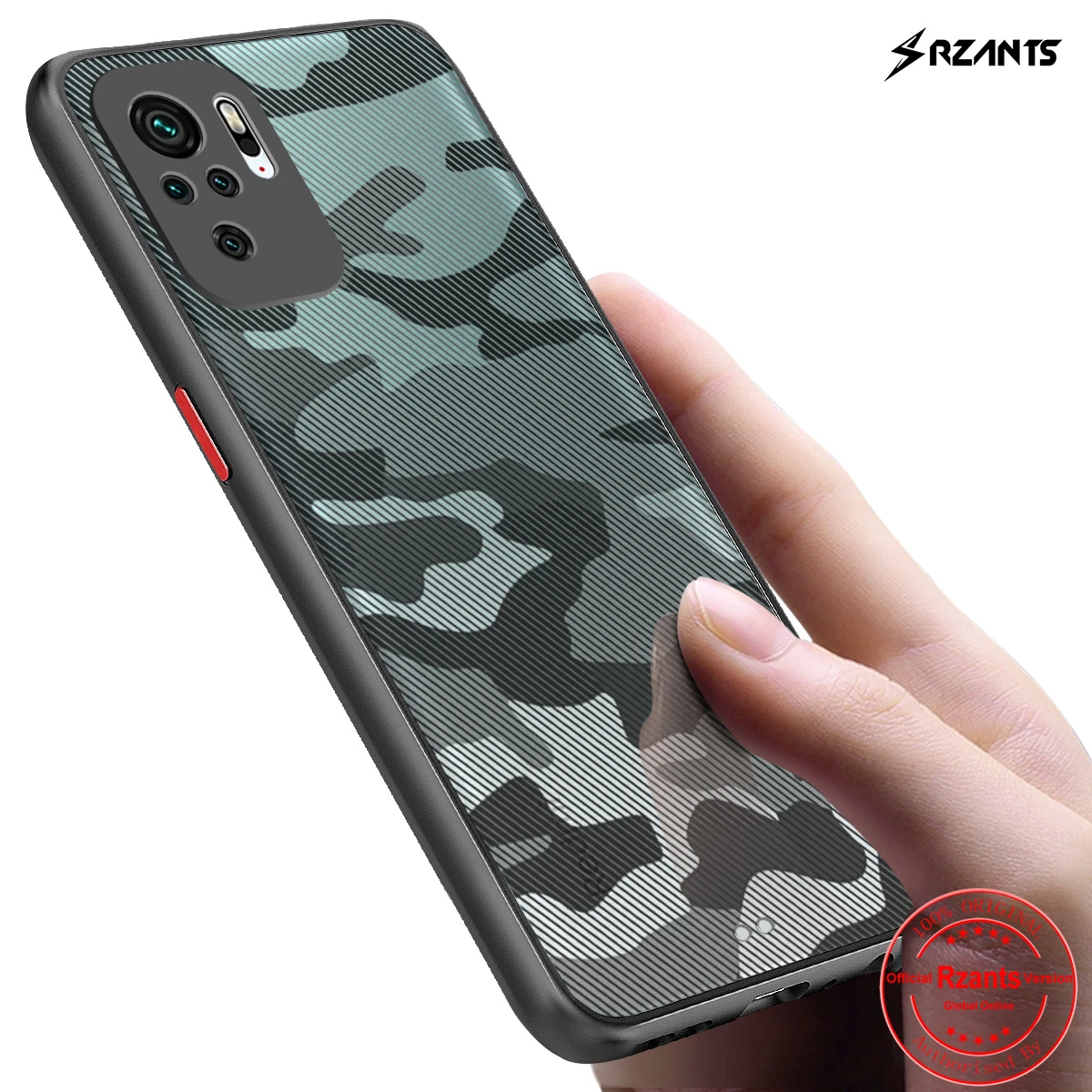 

Чехол Rzants для Xiaomi Redmi Note 10 10S Redmi Note 10 Pro Max 4G, мягкий матовый корпус [камуфляж], противоударный Тонкий чехол