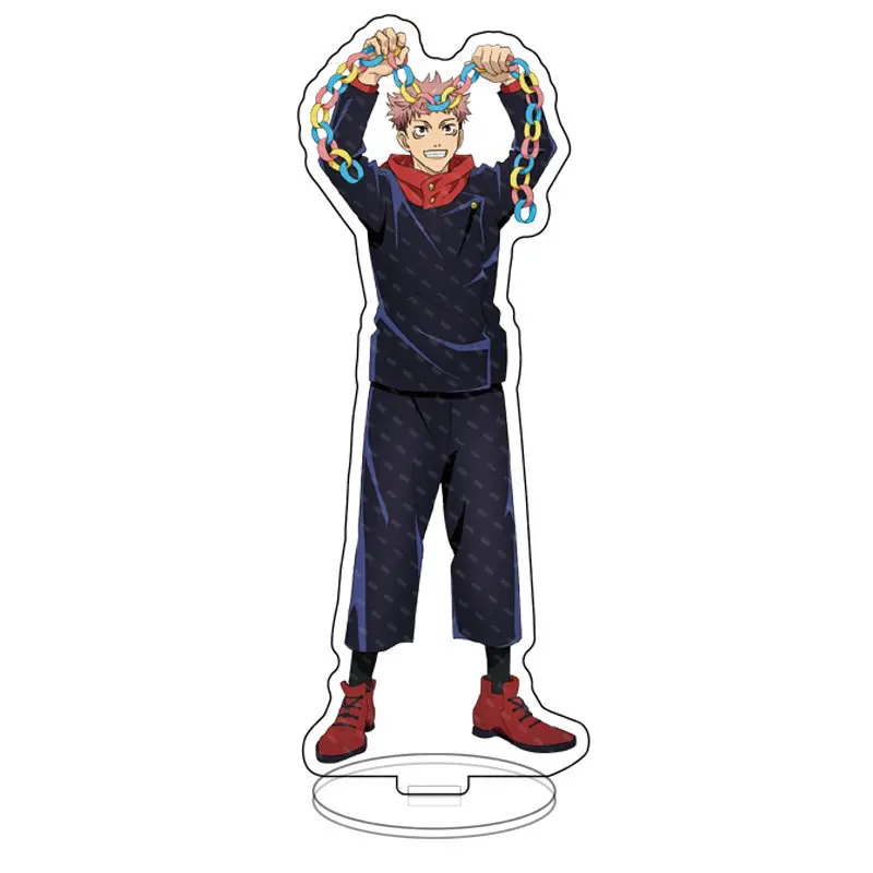 

Japan Anime Jujutsu Kaisen Acrylic Figure Itadori Yuuji Fushigura Megumi Satoru Gojou Stand Model Plate Desk Decor Cosplay 15CM