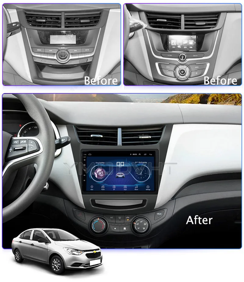 9 дюймов IPS и 2.5D сенсорный экран Android 8 1 автомобильный DVD GPS навигация для Chevrolet Sail 2015
