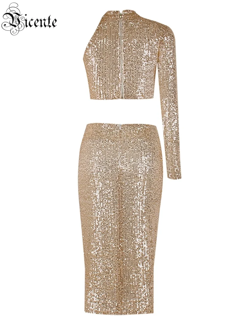 VC бесплатная доставка хит 2019 золотой комплект из двух предметов сексуальный