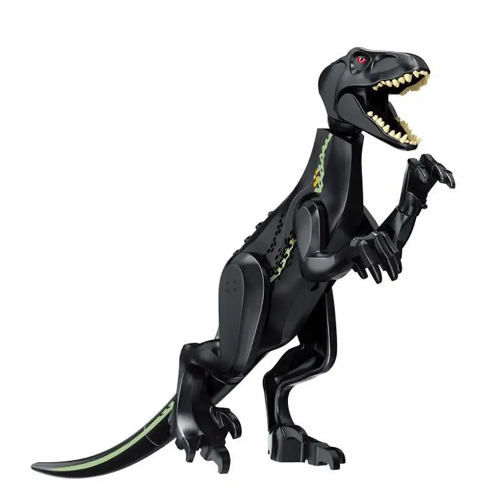 Большой строительный блок 21 см динозавр темный Птерозавр орнамент сборные