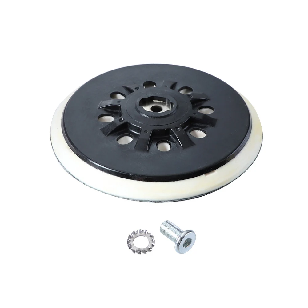 

6inch 17 Holes Dust Free Durable Polishing Replacement Parts Easy Install Sander Pad Backup Grinder Hook Loop Home Cushion Discs