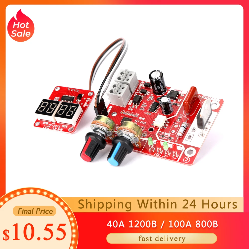 

Spot Welding Machine DIY Controller Panel Time and Current Control Function with Digital Display spot welder сваѬонй аппаѬа