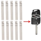 KEYECU 10 шт. Uncut HU162T #149 универсальный дистанционный ключ Лезвия для Volkswagen Атлас 2018-2020 NBGFS12A01 MQB Pn 5G6 959 752 AC