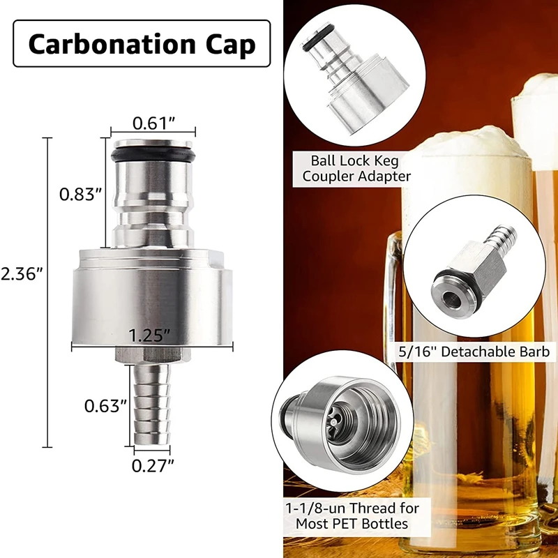 Ball Lock Gas Line Assembly 5Ft Long Tubing 5/16 Disconnect Set Home Brewing Kit for Beer | Дом и сад