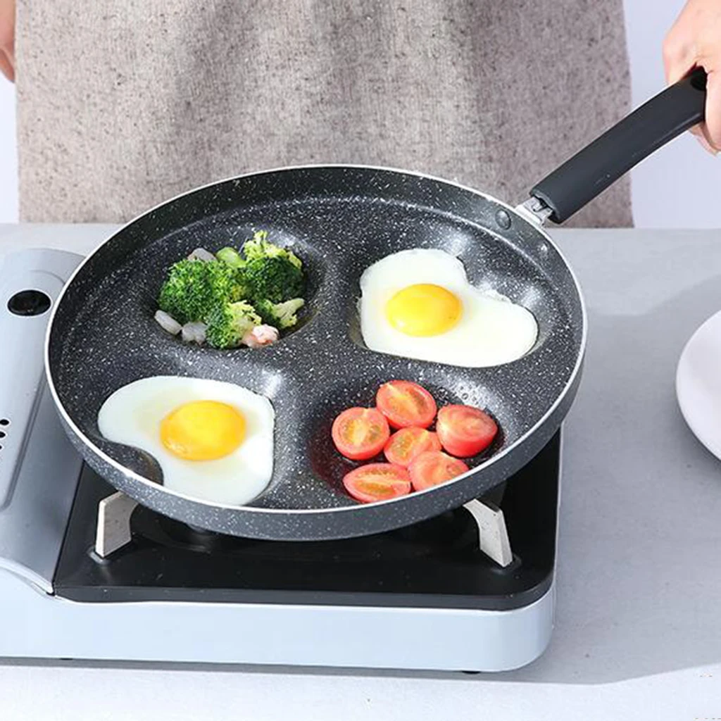 Антипригарная сковорода с 4 отверстиями 1 шт. инструмент для яиц кухонная посуда 28