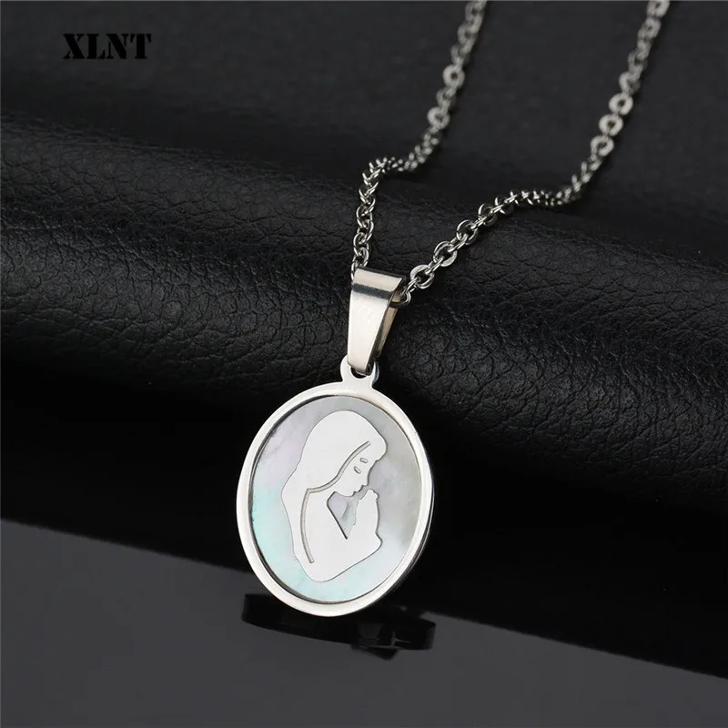 XLNT Angle Девы Марии штат мужчины t ожерелье католические религиозные ювелирные