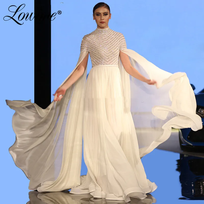 Платье женское вечернее в мусульманском стиле с рукавами крылышками и