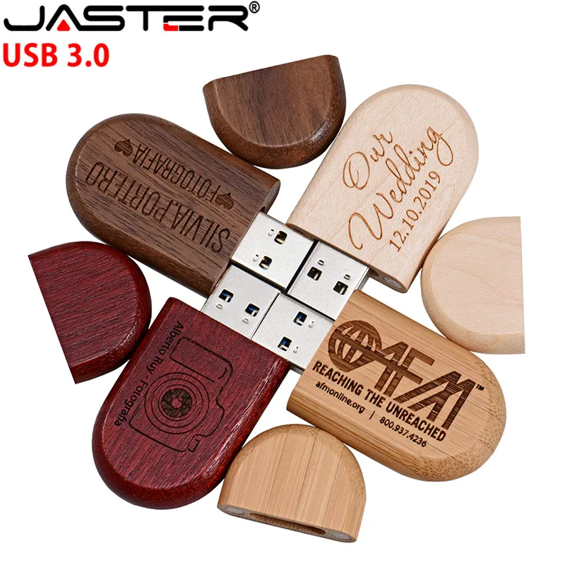 USB флеш накопитель JASTER деревянный 4/8/16/32/64 ГБ|USB флэш-накопители| |