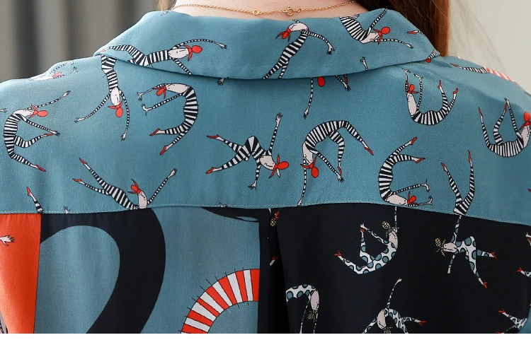 Женская рубашка из натурального шелка офисная мягкая свободная блузка с