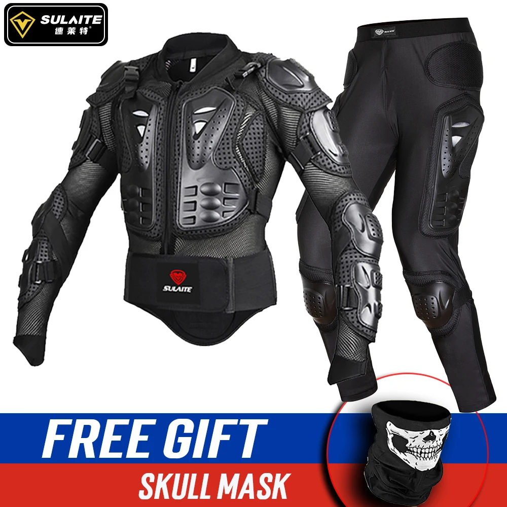 

SULAITE Motorcycle Jacket Full Body Motorcycle Armor Motocross Racing Moto Jacket Riding Motorbike Protection For Woman Man
