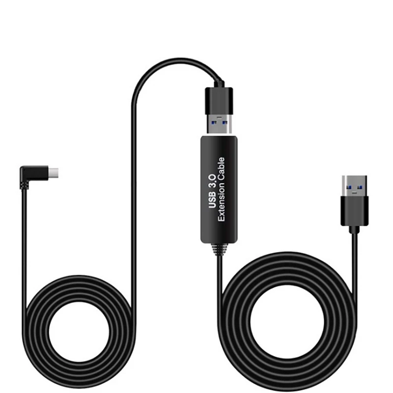 

2In1 всего 8 м/26Ft Тип a-c USB Плетеного шнура, высокое качество USB расширение гарнитуры кабельная линия для Oculus Quest ссылка очки виртуальной реально...