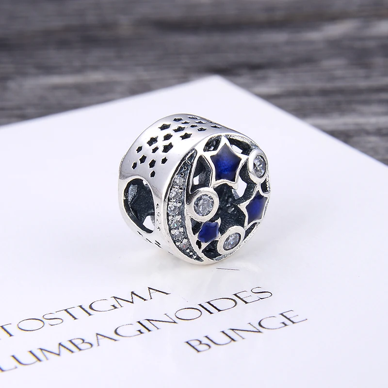 100% Стерлинговое Серебро перфорированные браслет из глазурованного бисера для