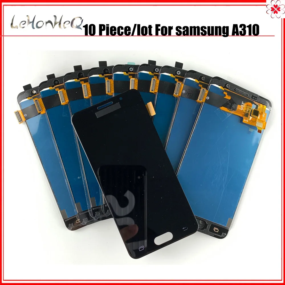 10 шт./Лот ЖК-дисплей для Samsung Galaxy A3 2016 A310 SM- A310F A310H A310M A310Y с сенсорным экраном