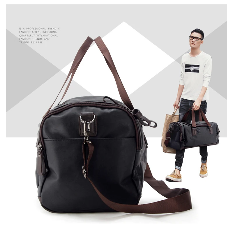 Large Capacity Men Luggage Bag Shoulder Crossbody Weekend Travel Clothes Toiletry Handbag Land Trips Gadgets Organize Accessory