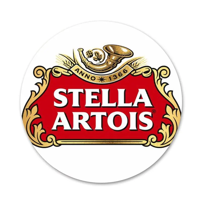 58mm Stella Artois Beer Logo Poster Icons Pins Badge Decoration Brooches Metal Badges For Clothes Backpack | Дом и сад